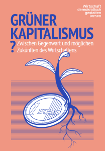 Titelseite des Bildungsmaterials, eine Euromünze im Boden aus dem ein Sproß wächst