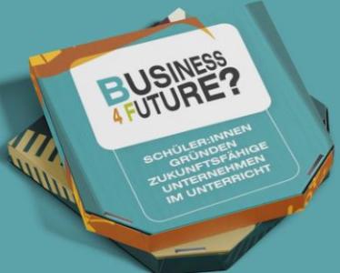 Zu sehen ist die Vorderseite der Methdenbox "Business For Future".