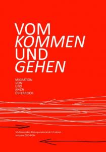 Rote Titelseite mit Schriftzug „Vom Kommen und Gehen“.
