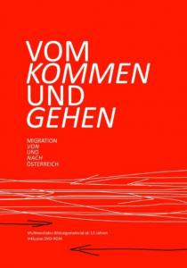 Rote Titelseite mit Schriftzug „Vom Kommen und Gehen“.