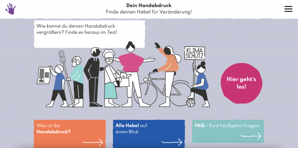 Der politische Handabdruck. Quelle: www.handabdruck.eu