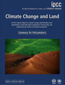 Titelseite des IPCC-Berichts SRCCL, Foto © Yann Arthus-Bertrand 