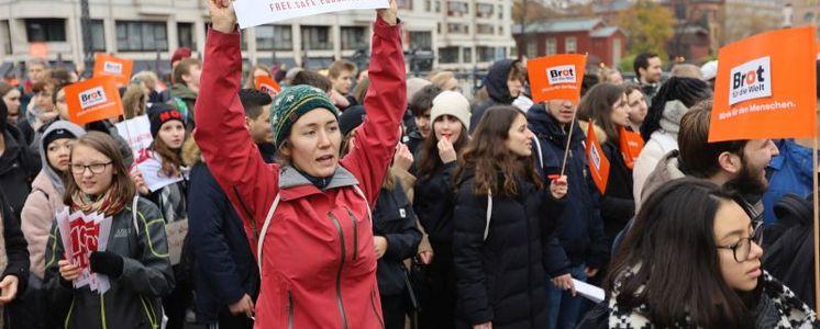 Demonstration gegen Kinderarbeit, Quelle: https://www.brot-fuer-die-welt.de
