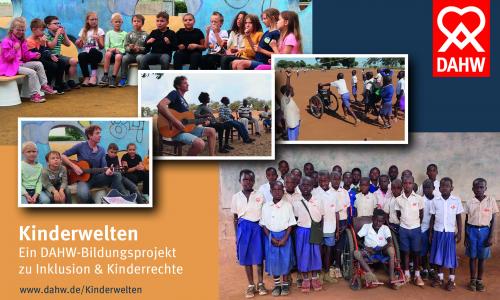 Collage zum DAHW Bildungsprojekt Kinderwelten