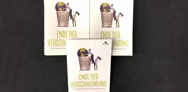 Broschüre: “Ende der Verschwendung – Mit der Ressourcenwende zum guten Leben für alle”. Bildquelle: bundjugend.de 
