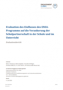 ENSA-Lehrkräfteevaluation Quelle: www.engagement-global.de