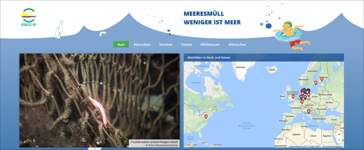 Screenshot Startseite www.meeresmuell.de