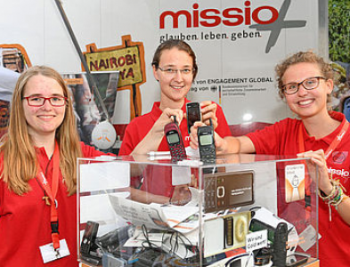 Aktionsbox Handyspenden. Quelle: missio e. V.