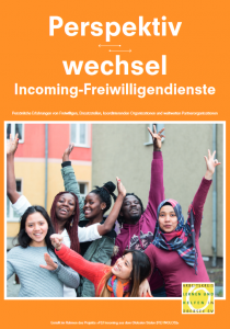 Titelseite "Perspektivwechsel. Incoming-Freiwilligendienste." Quelle: entwicklungsdienst.de