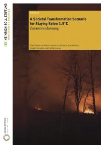 Titelseite „A Societal Transformation Scenario for Staying Below 1.5°C - Deutsche Zusammenfassung”