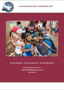 Titelseite Unterrichtsmaterial zur MISEREOR/BDKJ-Jugendaktion 2020 „Gib Frieden!“. Quelle: MISEREOR