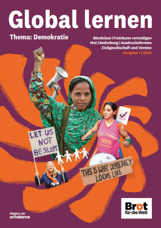 Titelseite Global lernen Demokratie 
